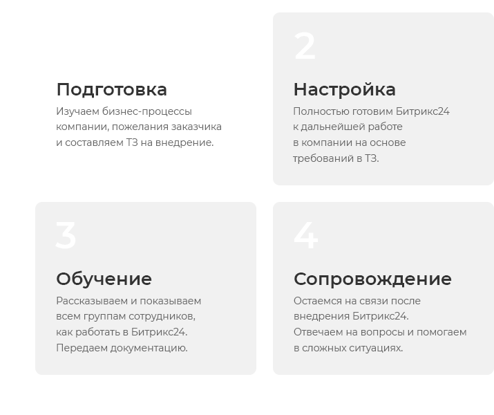 Этапы внедрения